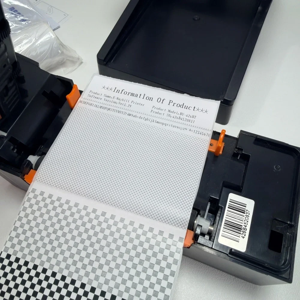 BEEPRT Thermal Label Printer with Holder Black USB or Blue Tooth